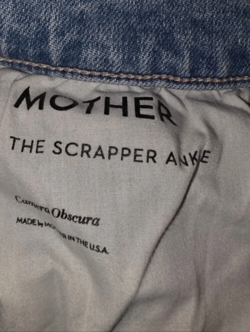 Mother The Scrapper Ankle High Rise Jeans Women’s Sz 25